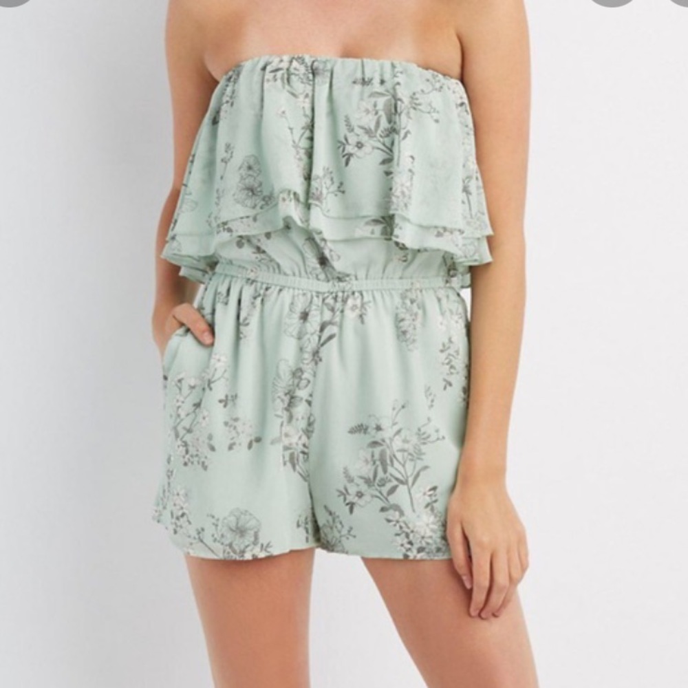 Ruffle Floral Romper